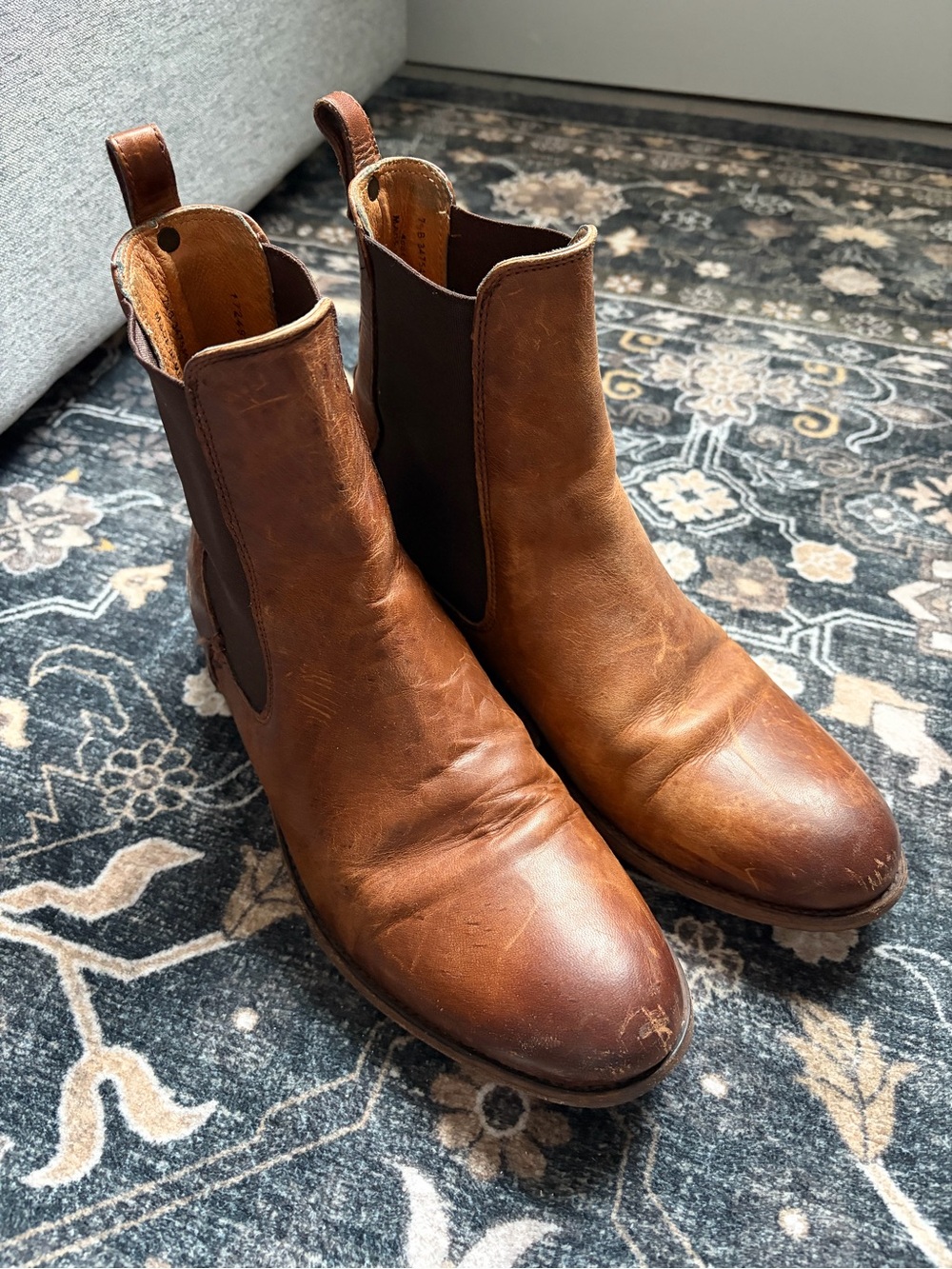 FRYE Brown Leather Chelsea Boots